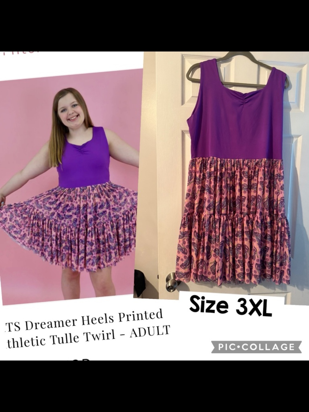 Size 3XL Rapunzel inspired Tulle Twirl Dress
